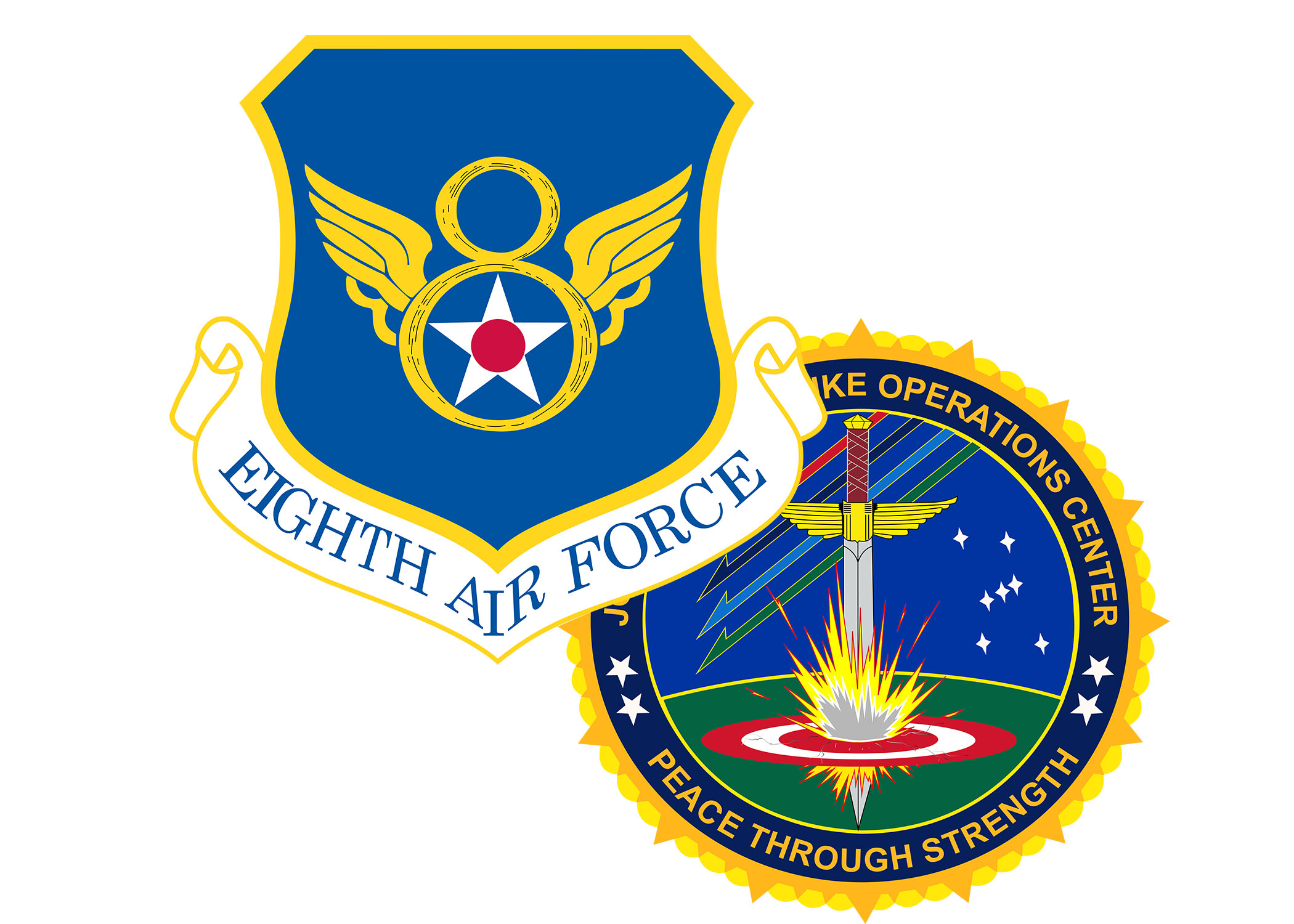 graphic of the Eighth Air Force shield